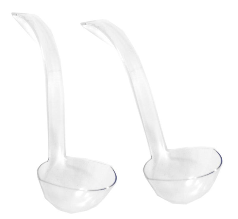 Party Dimensions Lot of 2 Clear Plastic Punch Bowl Ladles 5 oz - Image 1